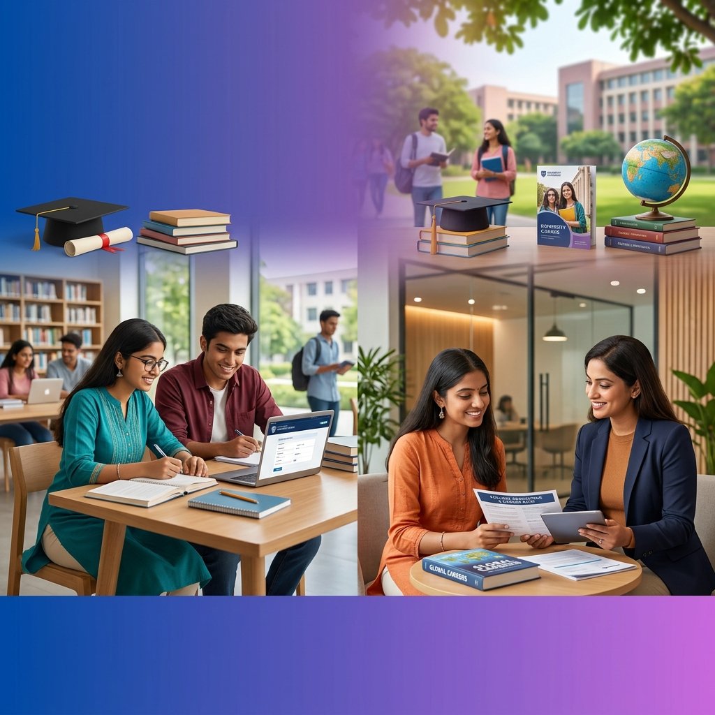 Students in professional career counseling